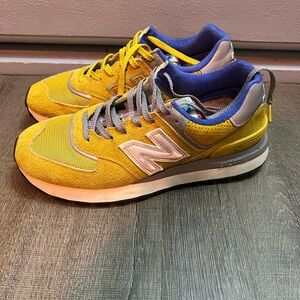 New Balance Vibrant Yellow and Blue Shoes